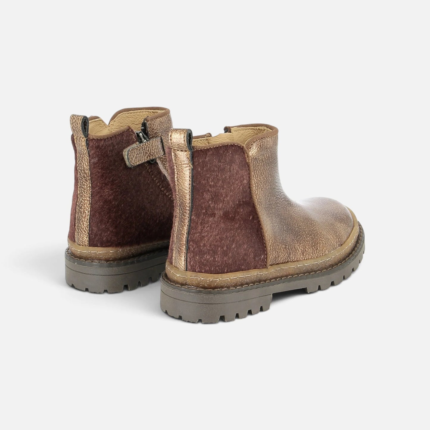 POM D'API WALL BOOTS MARBLE Sabbia Brown bottines