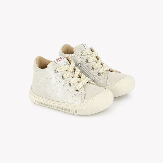 POM D'API YAKA WALK Craie Bottillons barefoot Premiers Pas