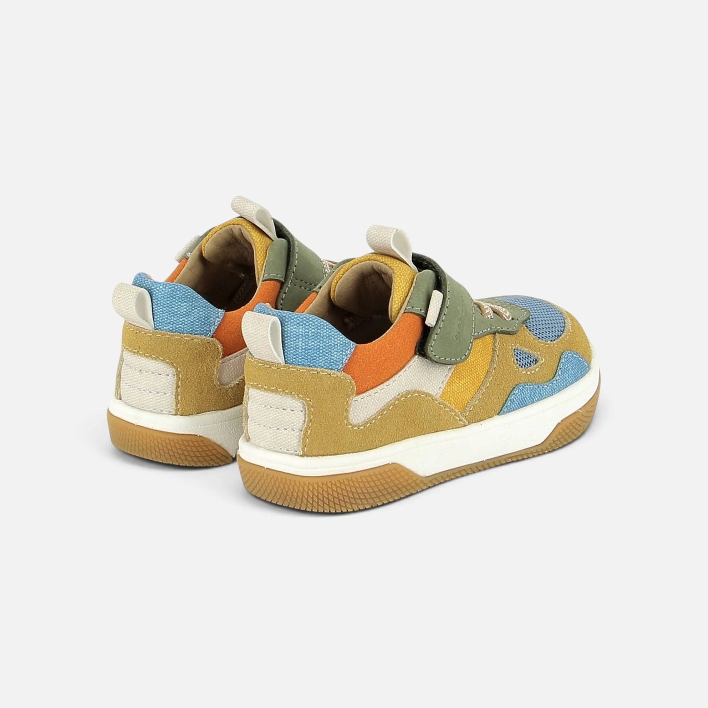 SHOO POM BARESKET JOG Camel Jeans Baskets premier pas barefoot