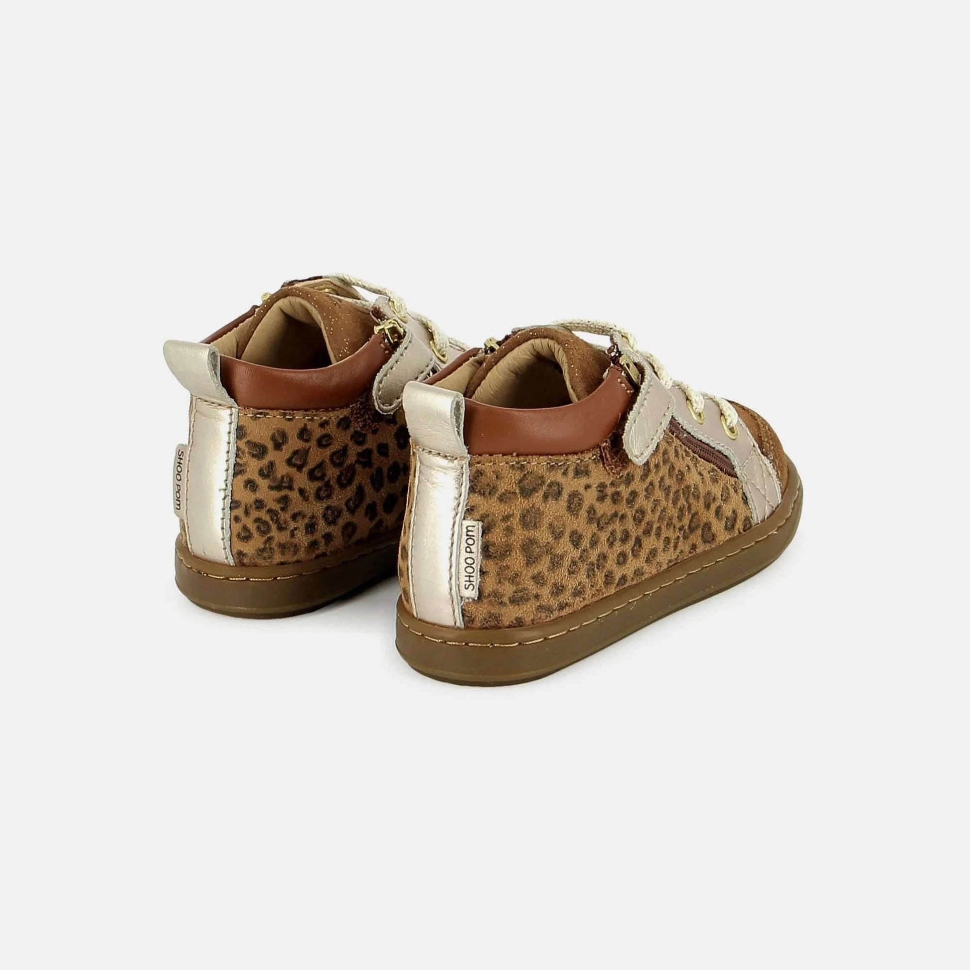 Chaussures hautes/Botillons SHOO POM BOUBA BI ZIP Léopard bottillons