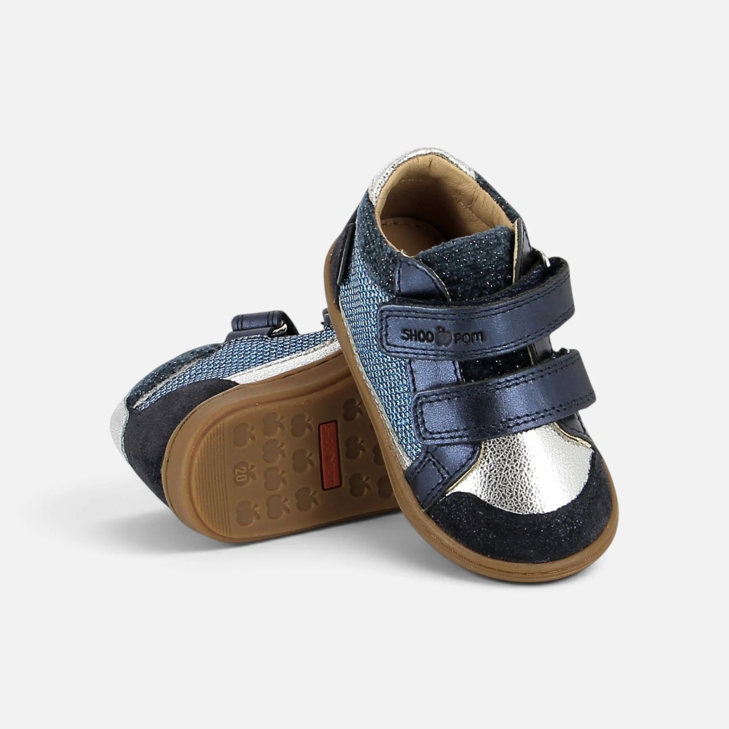 SHOO POM BOUBA EASY CO Navy Silver bottillons