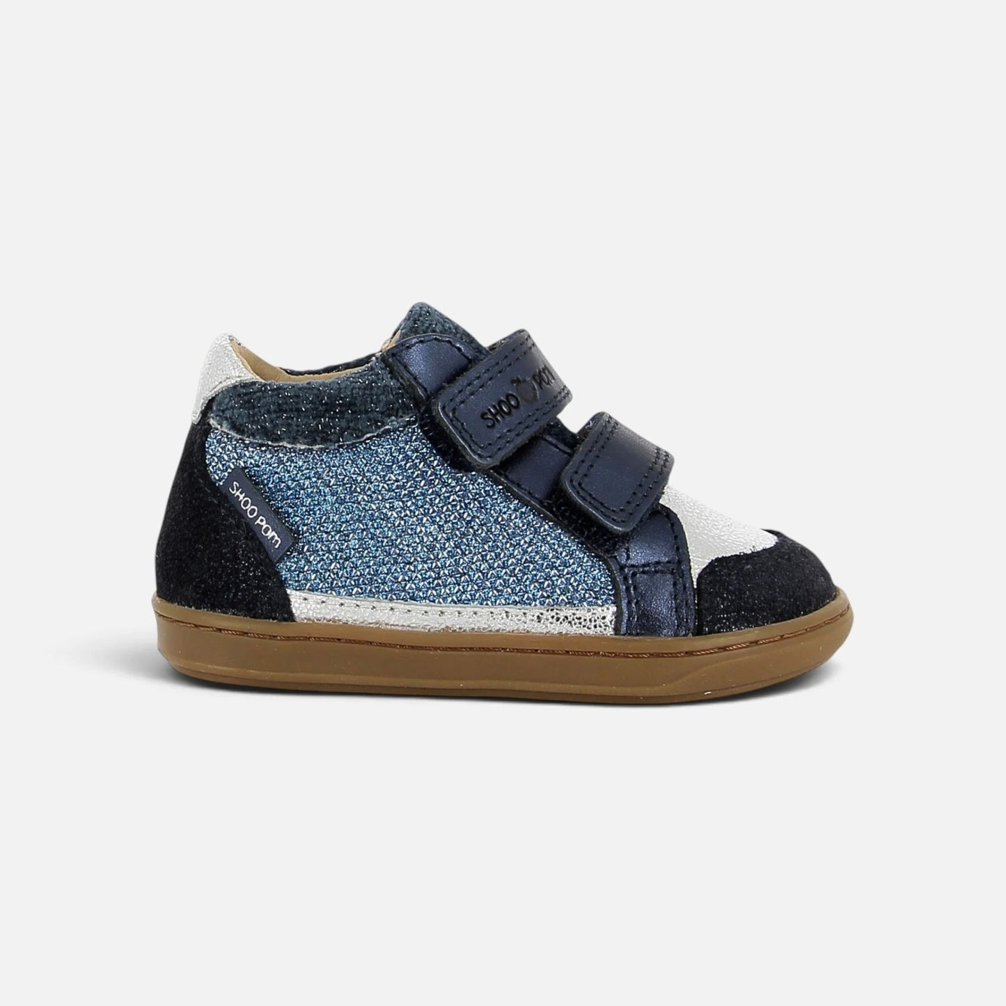 SHOO POM BOUBA EASY CO Navy Silver bottillons