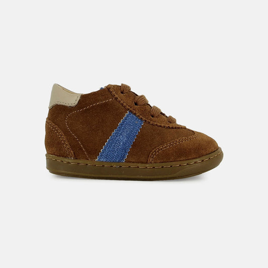 SHOO POM BOUBA LAZY Velours Camel Bottillons
