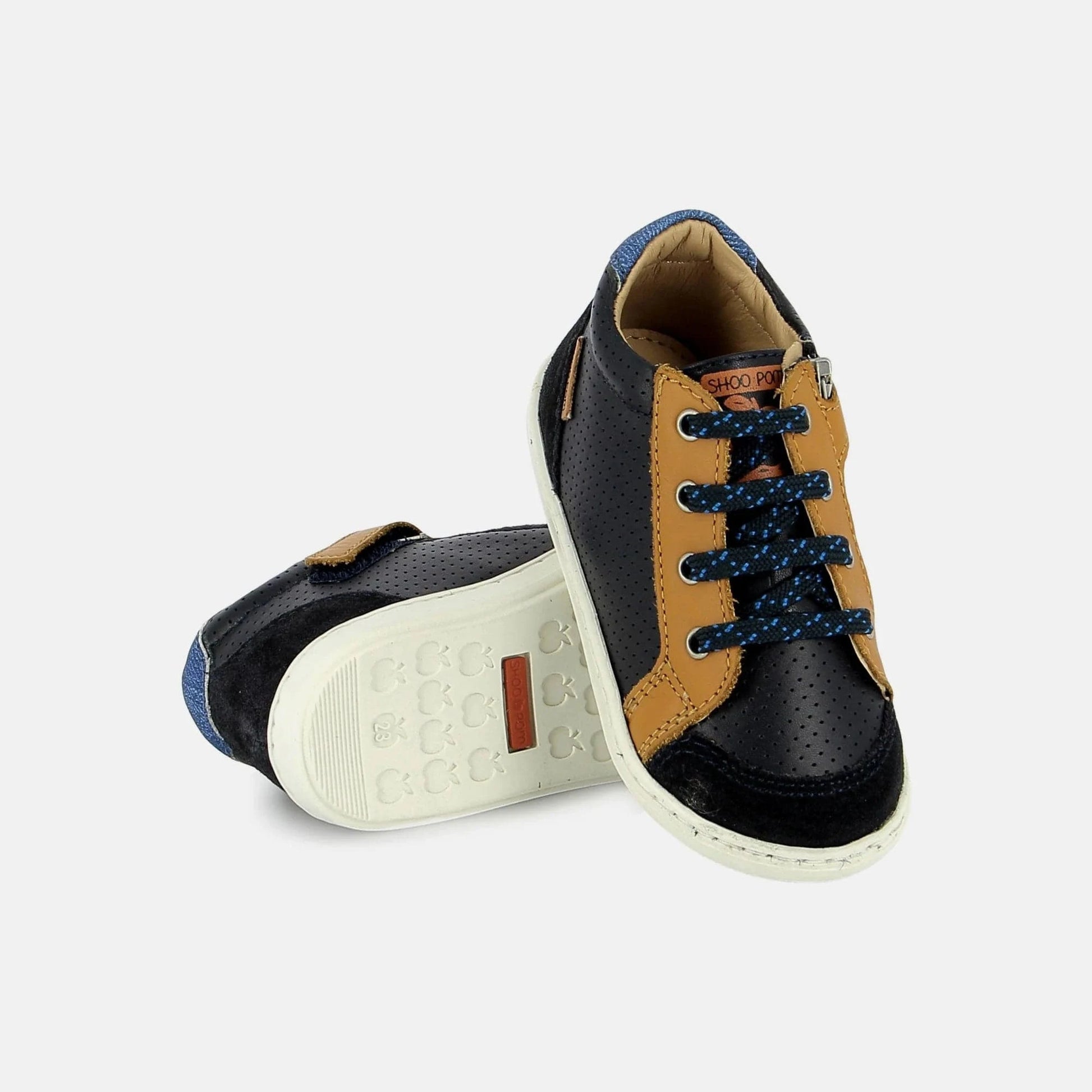 Chaussures hautes/Botillons SHOO POM BOUBA ZIP BOX Navy bottillons