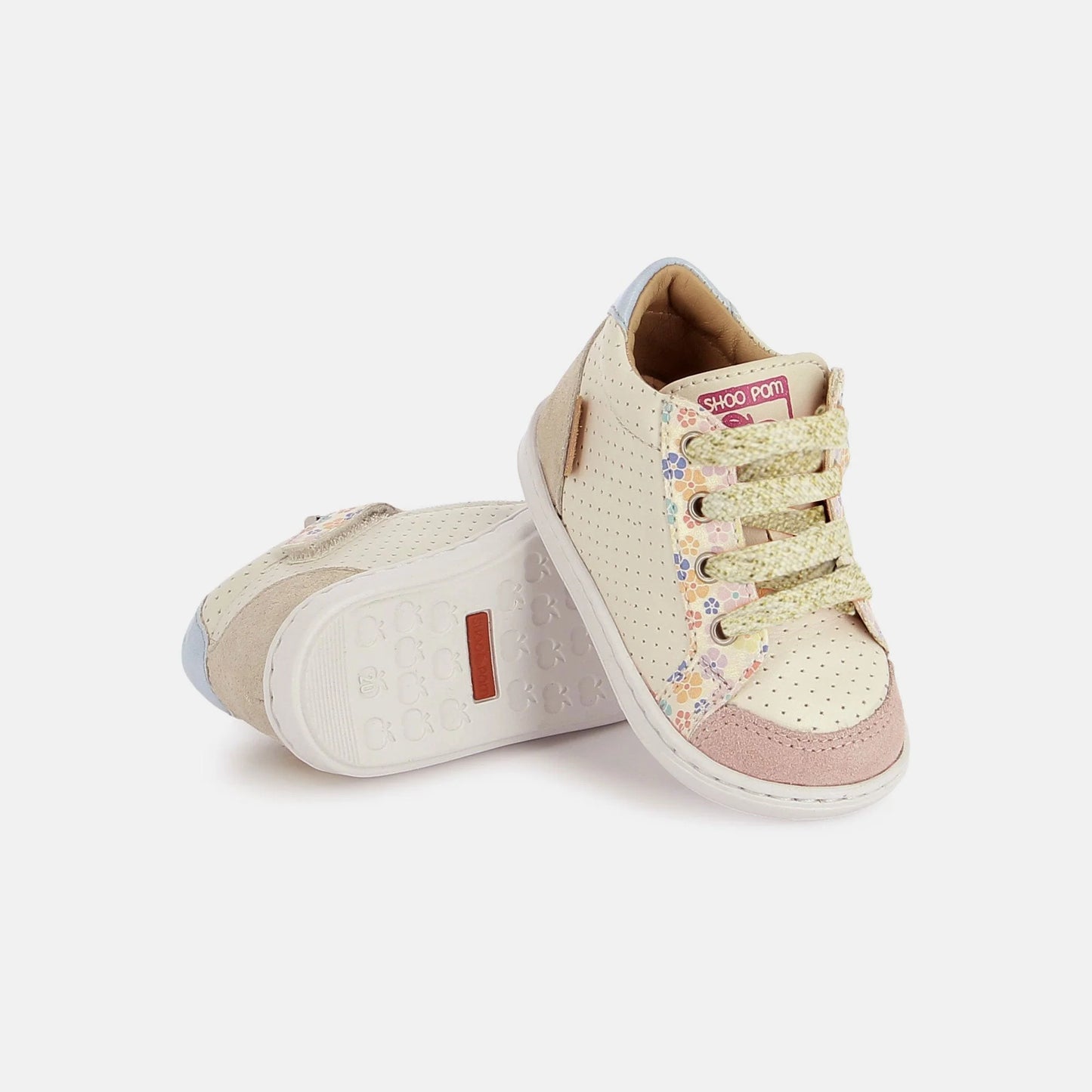 SHOO POM BOUBA ZIP Craie Light Pink bottillons