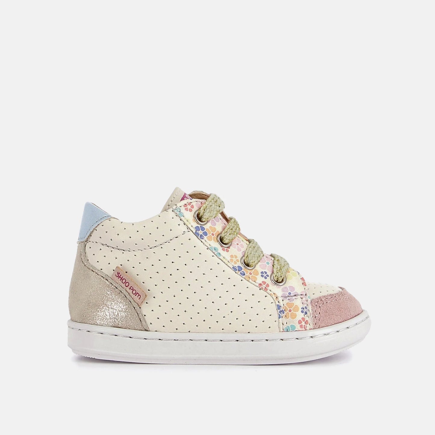 SHOO POM BOUBA ZIP Craie Light Pink bottillons