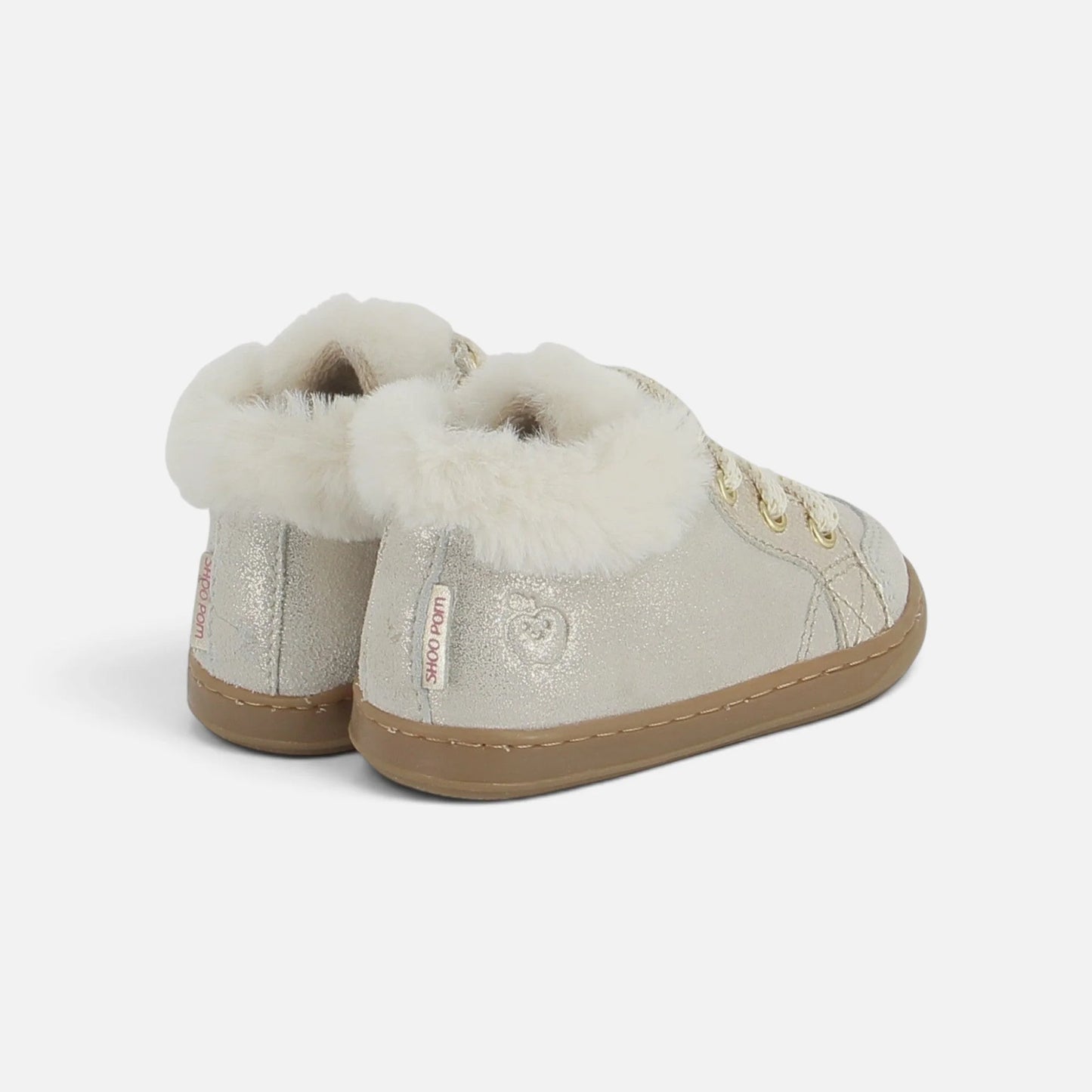 SHOO POM BOUBA ZIP HAIR Beige chaussures hautes