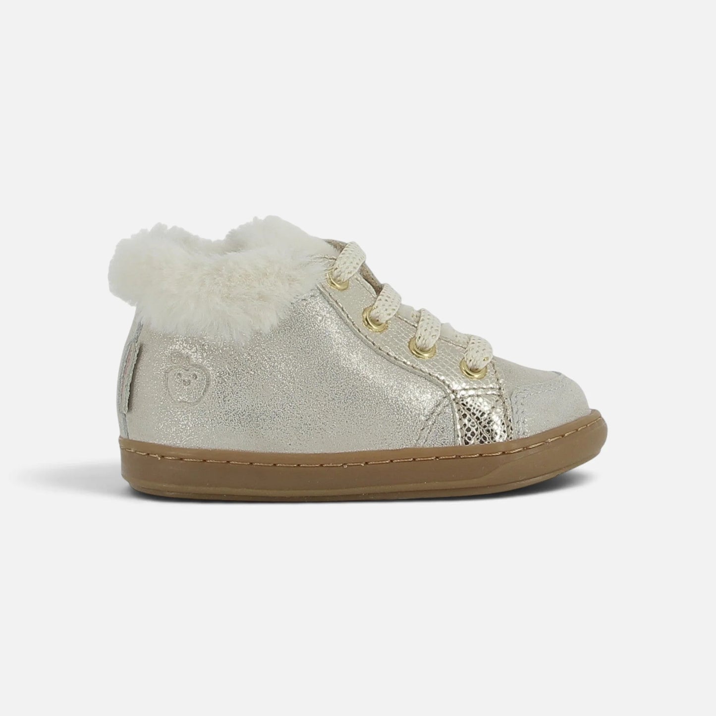 SHOO POM BOUBA ZIP HAIR Beige chaussures hautes