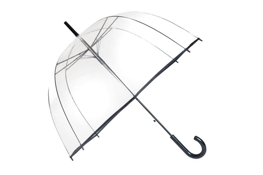 Parapluie Basic Transparent Noir