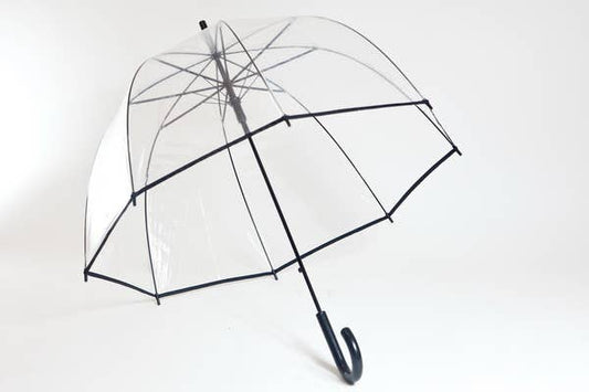 Parapluie Basic Transparent Noir