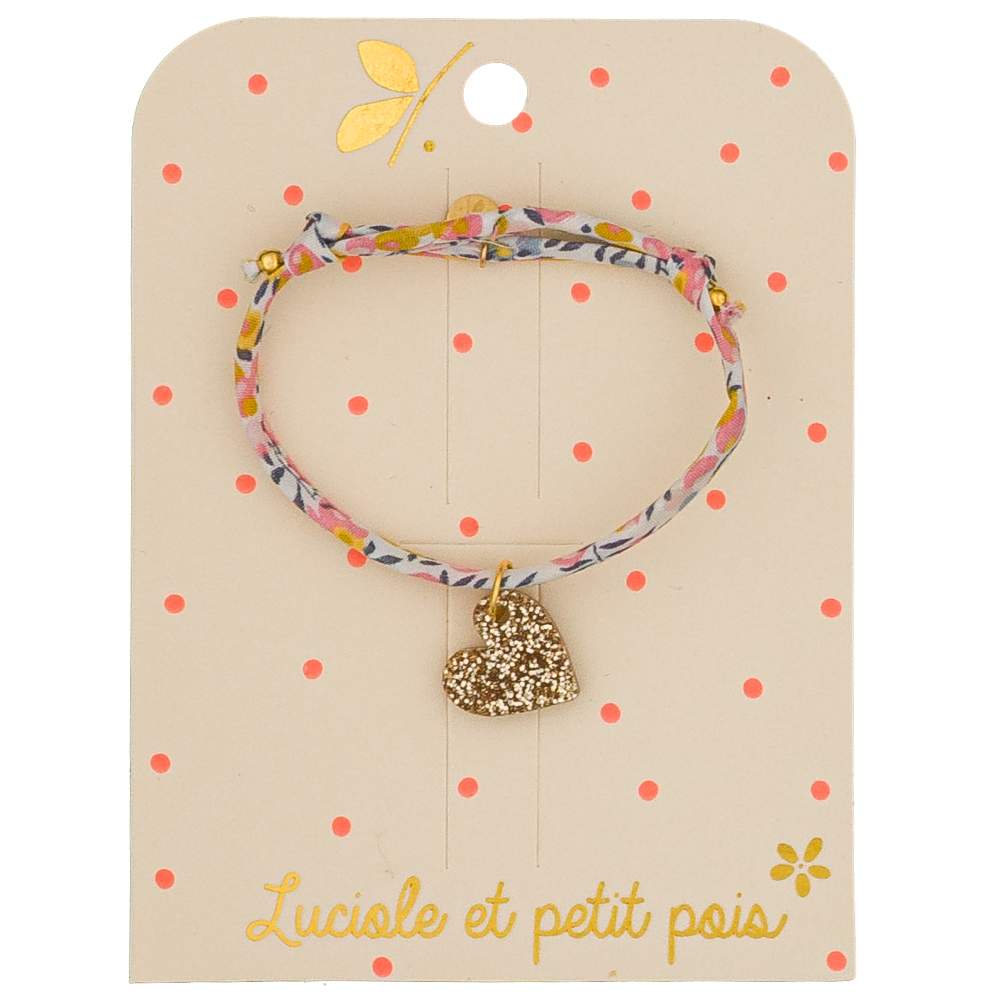 LUCIOLE ET PETITS POIS Bracelet Liberty - Wiltshire Bud (coeur)