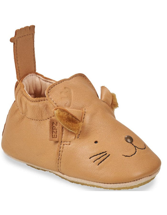 chausson EZPZ easy peasy  MY BLUBLU MIAOO Camel chaussons cuir