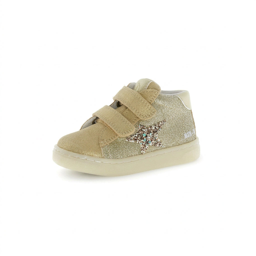 NATURINO PINN HIGH Platinum Bronze Chaussures Hautes Baskets