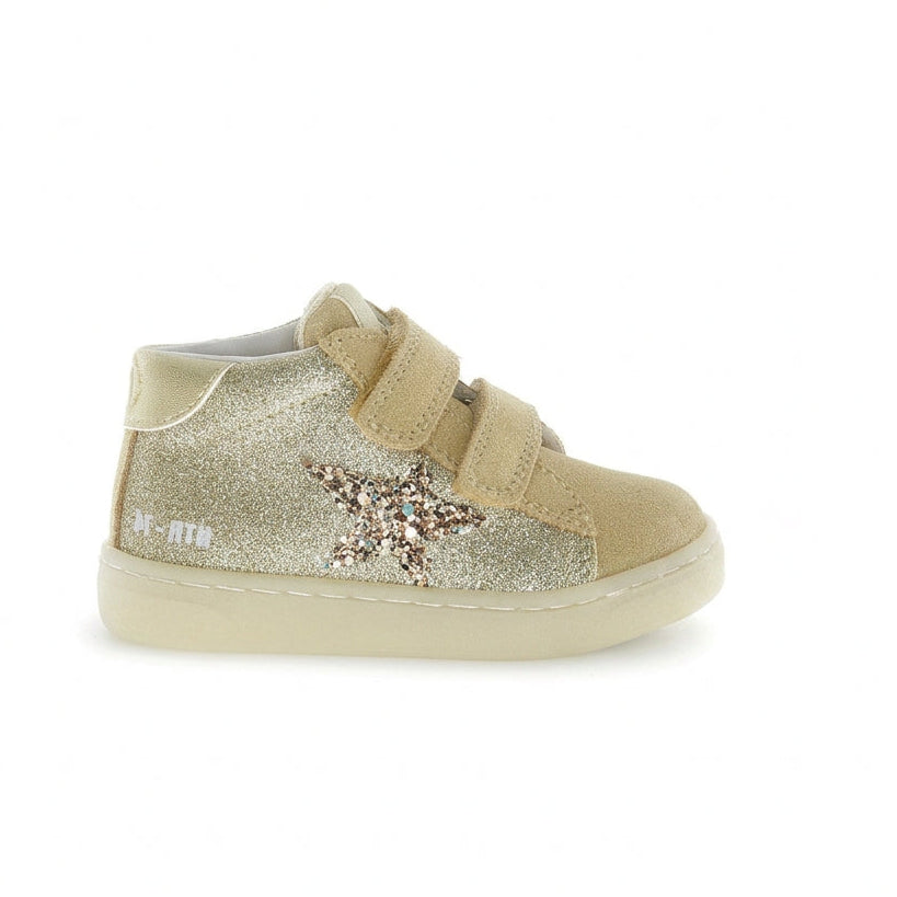 NATURINO PINN HIGH Platinum Bronze Chaussures Hautes Baskets