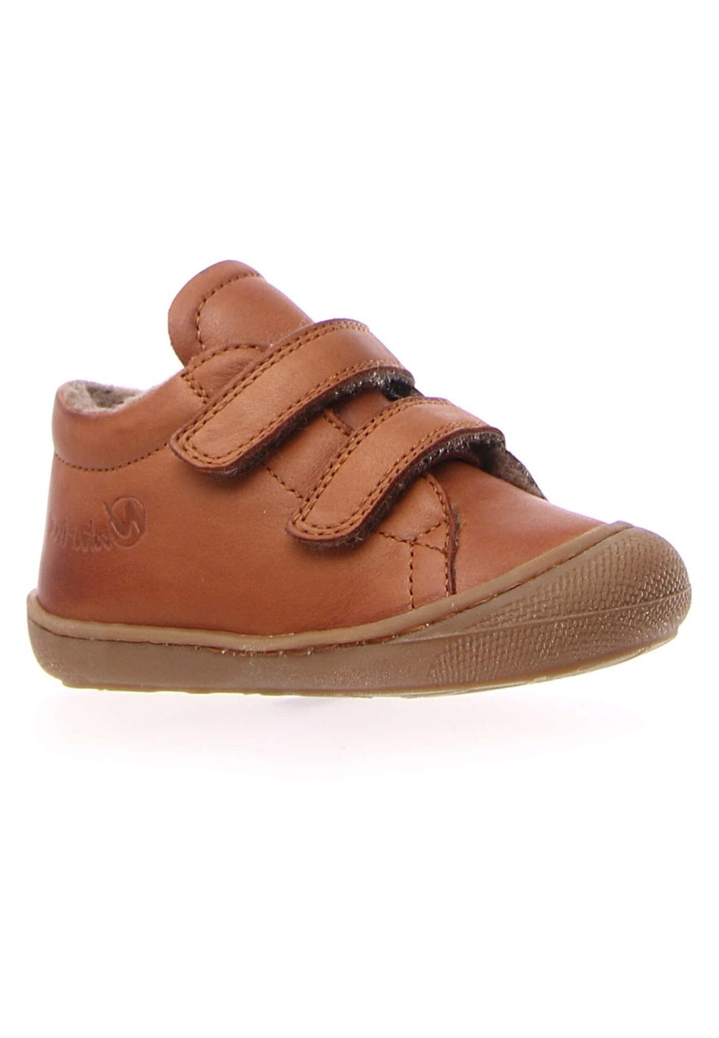 NATURINO COCOON Velcro Camel Laine bottillons