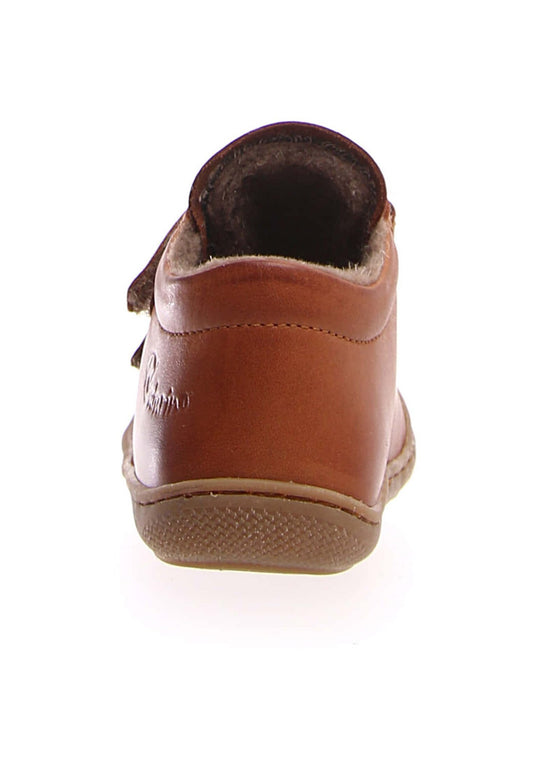 NATURINO COCOON Velcro Camel Laine bottillons