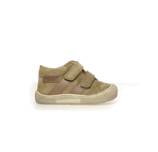 Pré marche NATURINO SABBY VL Stone Taupe bottillons barefoot