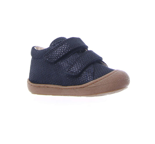 NATURINO COCOON velcro dots Bleu bottillons