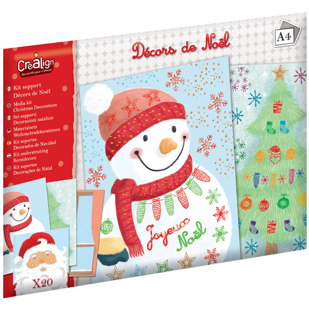 Kit supports Feuilles "Décors de Noël"