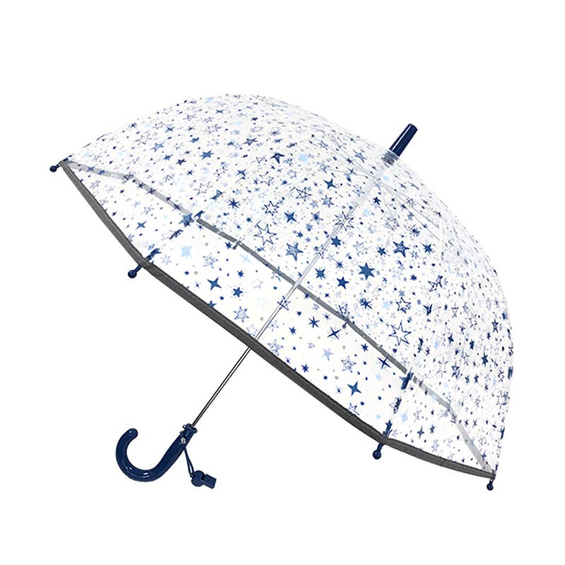 Smati Parapluie Enfant Etoiles Bleus - Réfléchissant