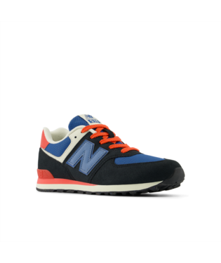 NEW BALANCE GC574 RBT Noir Orange Bleu sneakers baskets