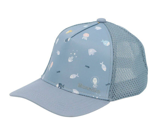 Tutete Casquette de protection solaire pour enfants motif poissons