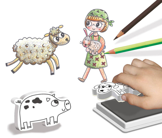 Personnages à tamponner : Ma petite ferme