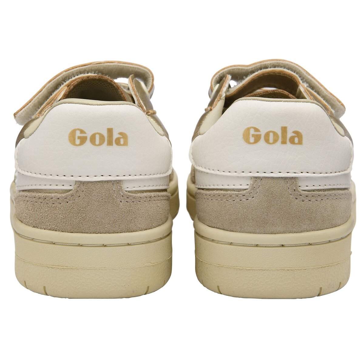 GOLA VIPER GLIMMER STRAP Gold Off White Baskets Sneakers