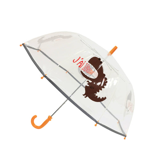 Parapluie Enfant Transparent Dinosaure Rigolo- Réfléchissant