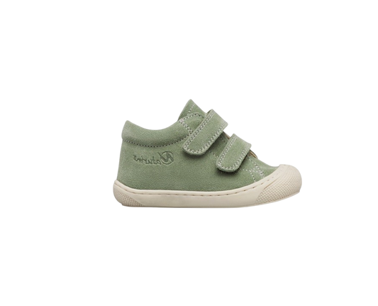 NATURINO COCOON Velcro Bone Leaf Grey bottillons