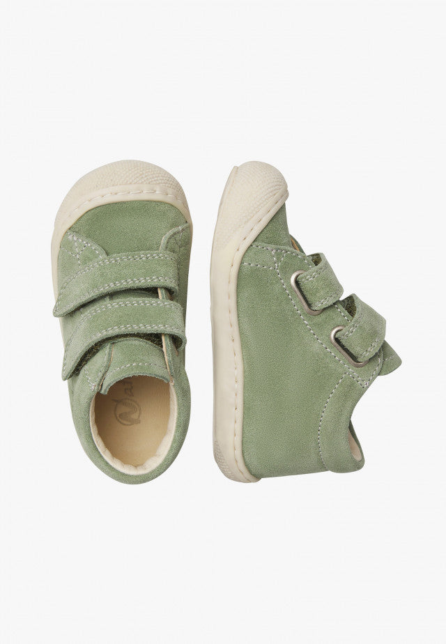 NATURINO COCOON Velcro Bone Leaf Grey bottillons