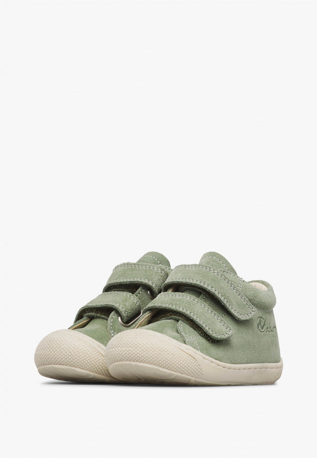 NATURINO COCOON Velcro Bone Leaf Grey bottillons