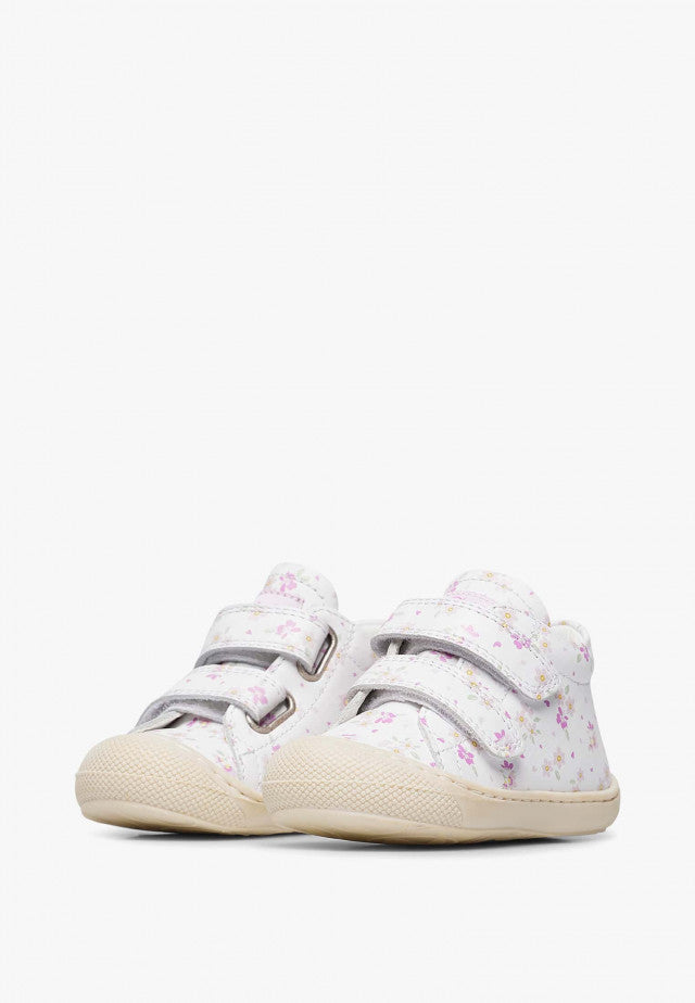 NATURINO COCOON velcro Flower white bottillons