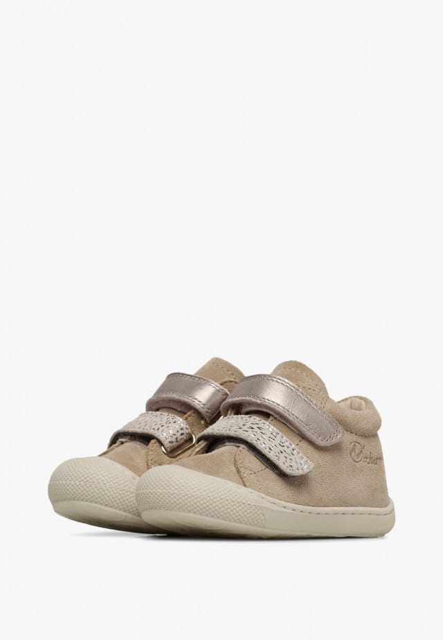 NATURINO CORKEL velcro Bone Sand Platinum bottillons Premiers Pas
