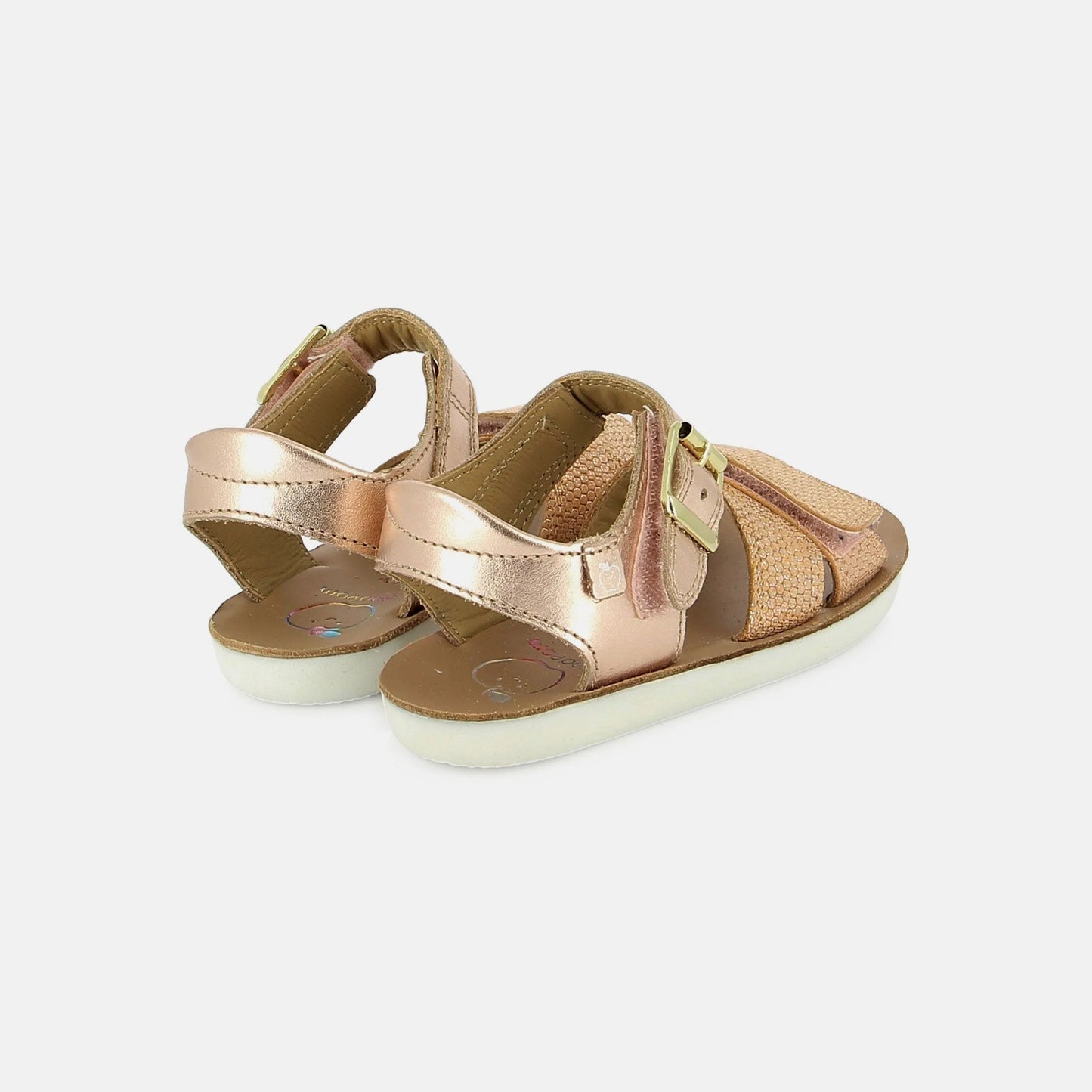 SHOO POM GOA CROSS EASY Cooper Peach Sandales Nu Pieds