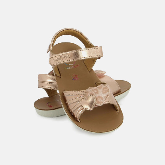 SHOO POM GOA HEART Cuivre Pink Sandales Nu Pieds