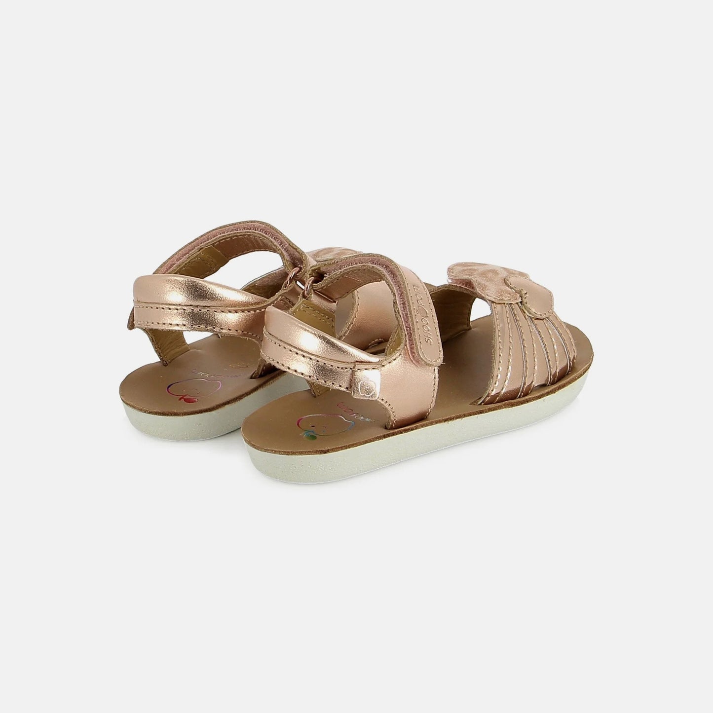 SHOO POM GOA HEART Cuivre Pink Sandales Nu Pieds