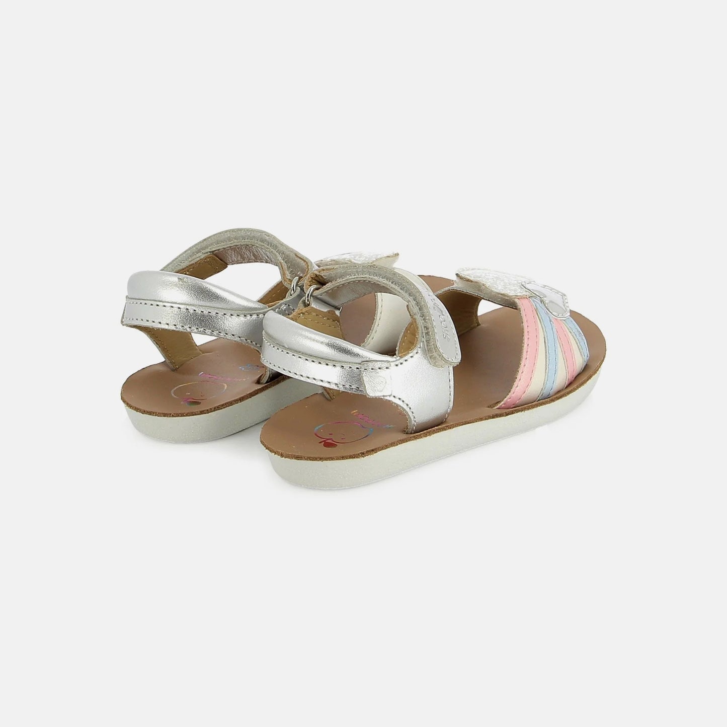 SHOO POM GOA HEART Silver Multi Sandales Nu Pieds