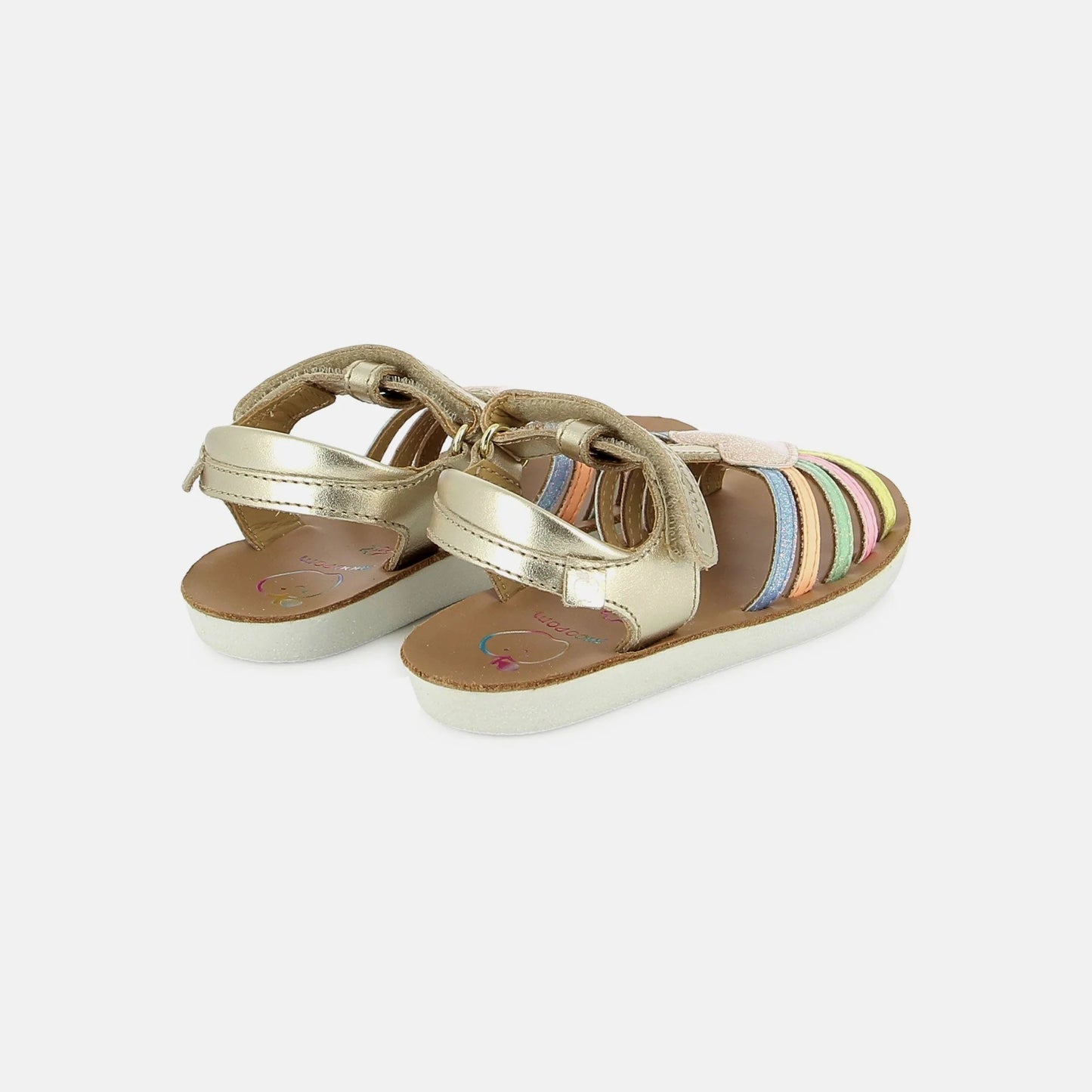 SHOO POM GOA OZ platine Multi Sandales Nu Pieds