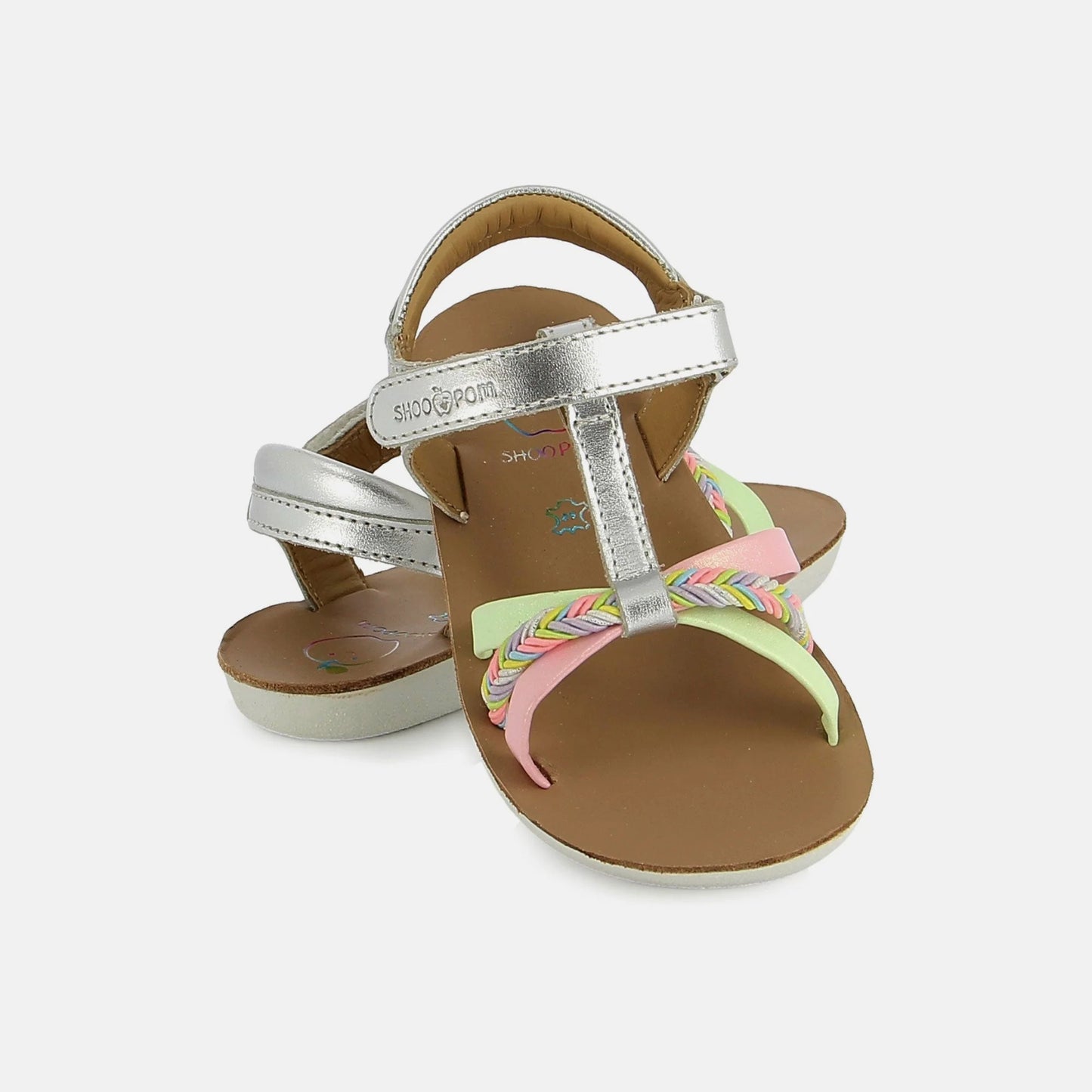 SHOO POM GOA SALOME Silver Sandales Nu Pieds