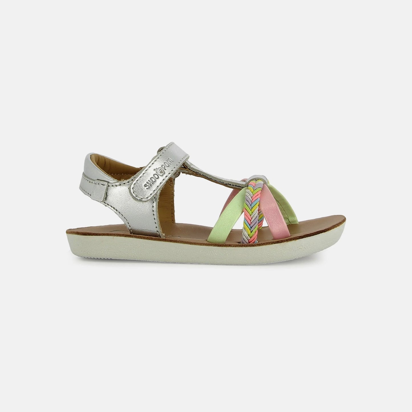 SHOO POM GOA SALOME Silver Sandales Nu Pieds