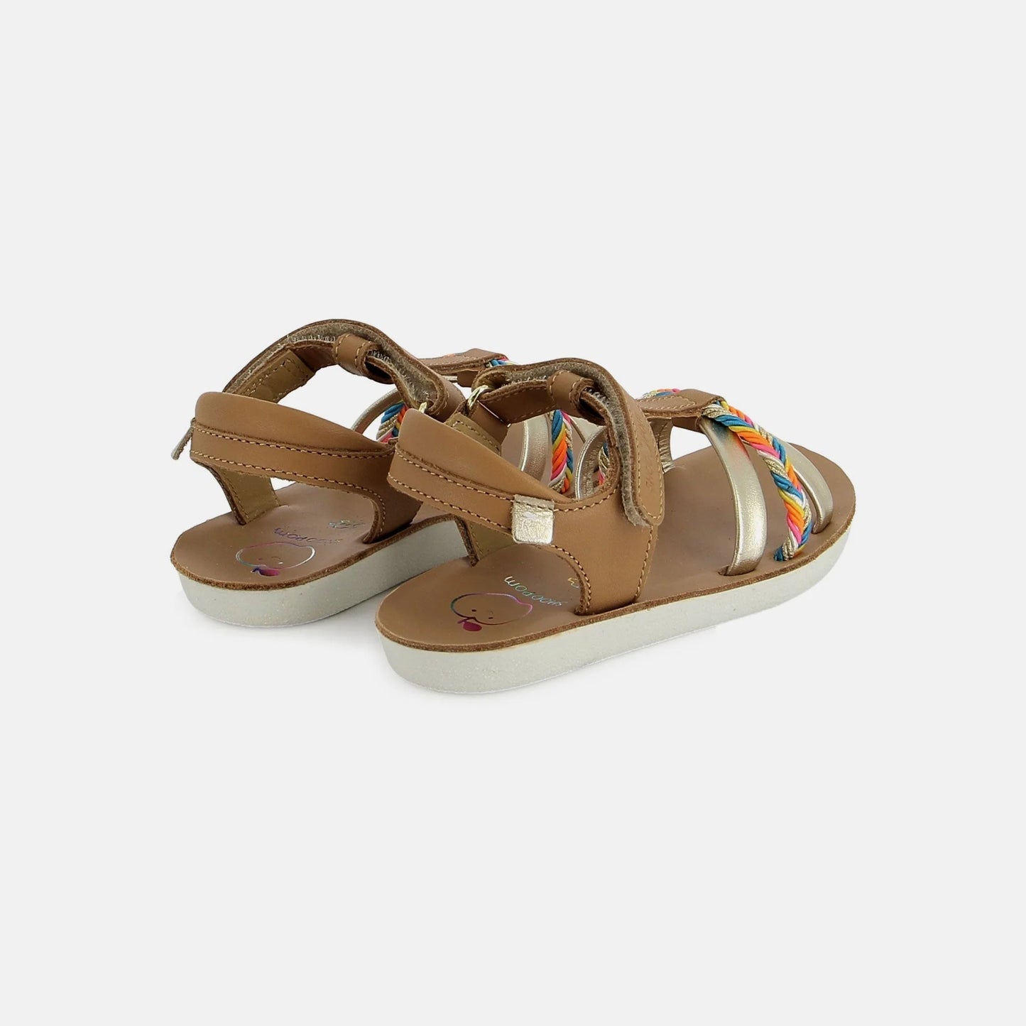 SHOO POM GOA SALOME Camel Multi Sandales Nu Pieds