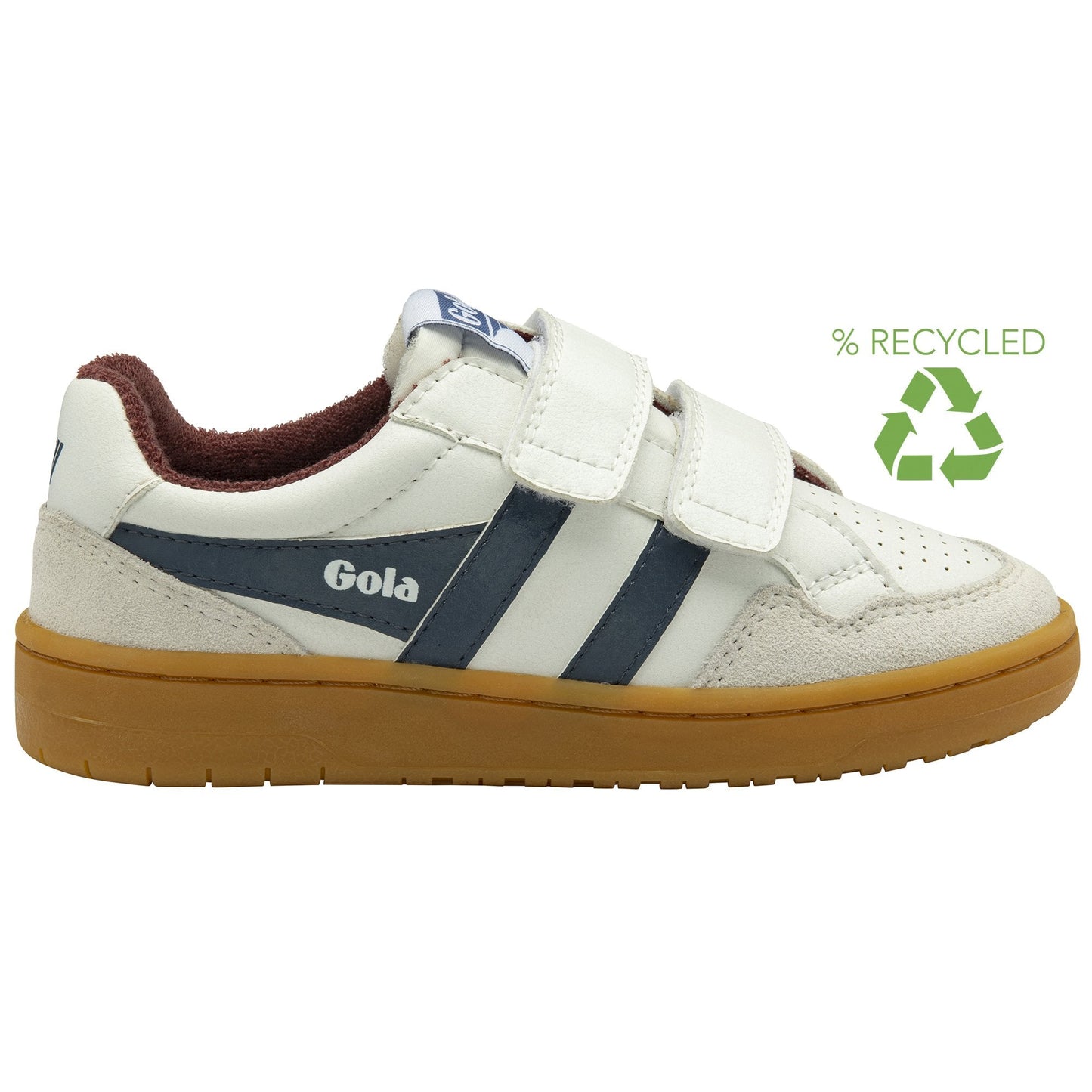 GOLA EAGLE strap blanc Marine basket sneakers