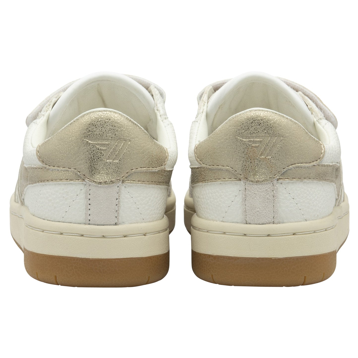 GOLA FALCON MIRROR strap Blanc Doré basket sneakers