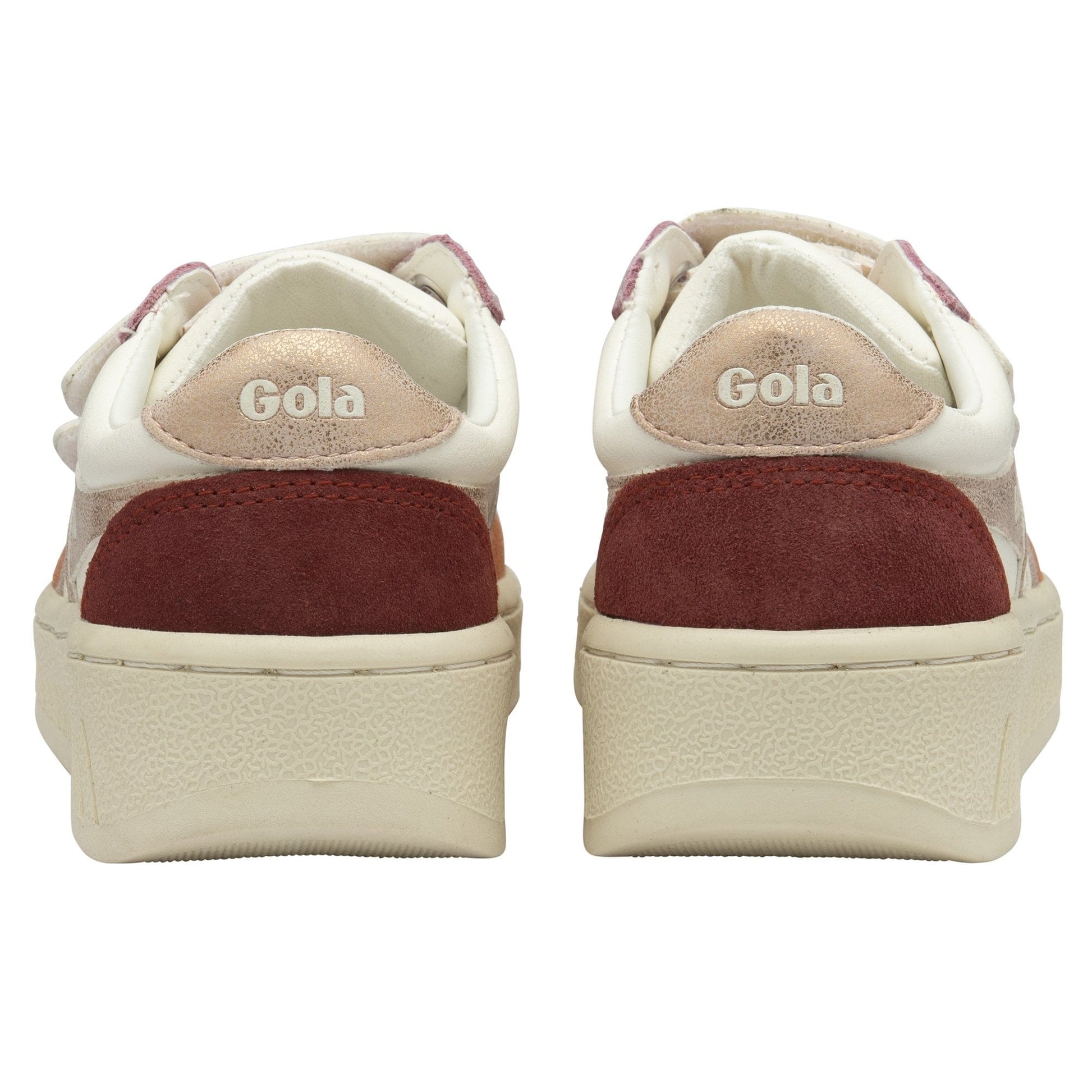 Chaussures Basses/Baskets/Sneakers GOLA GRANDSLAM Blanc QUADRANT Terracotta or ocre basket sneakers