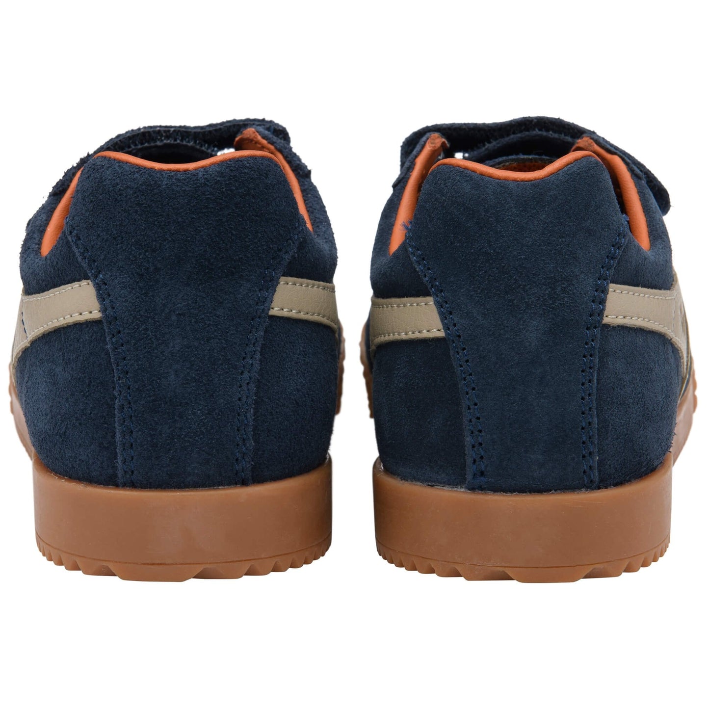 GOLA HARRIER STRAP Marine Navy Bone Moody Orange basket sneakers