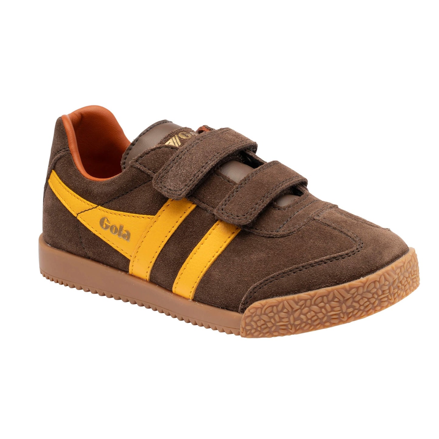 GOLA HARRIER strap Dark Brown Sun basket sneakers