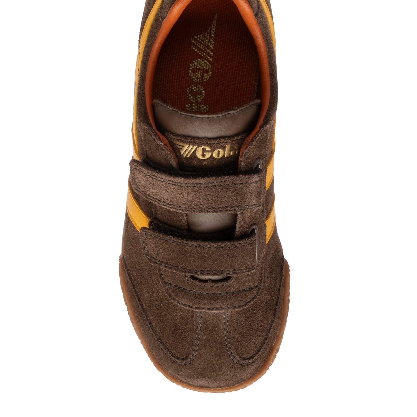 GOLA HARRIER strap Dark Brown Sun basket sneakers