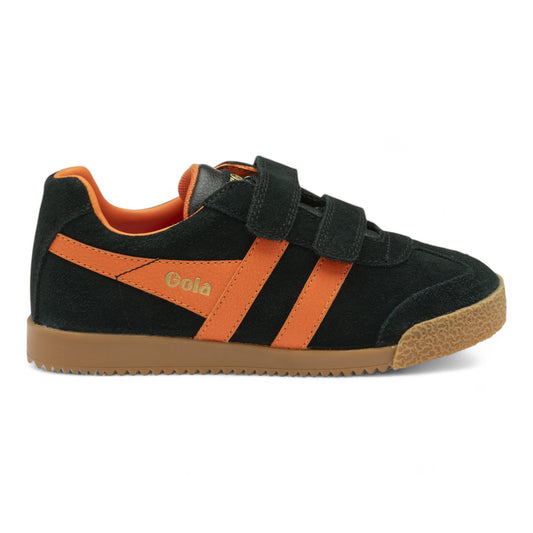 GOLA HARRIER strap Noir orange basket sneakers