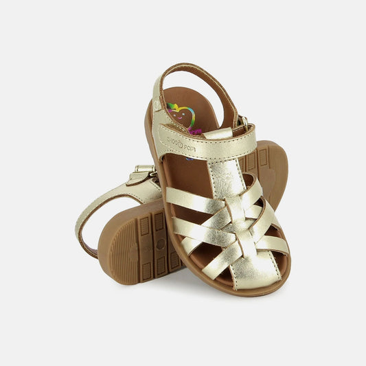 SHOO POM KERALA EASY STRAP Gold Sandales Nu Pieds